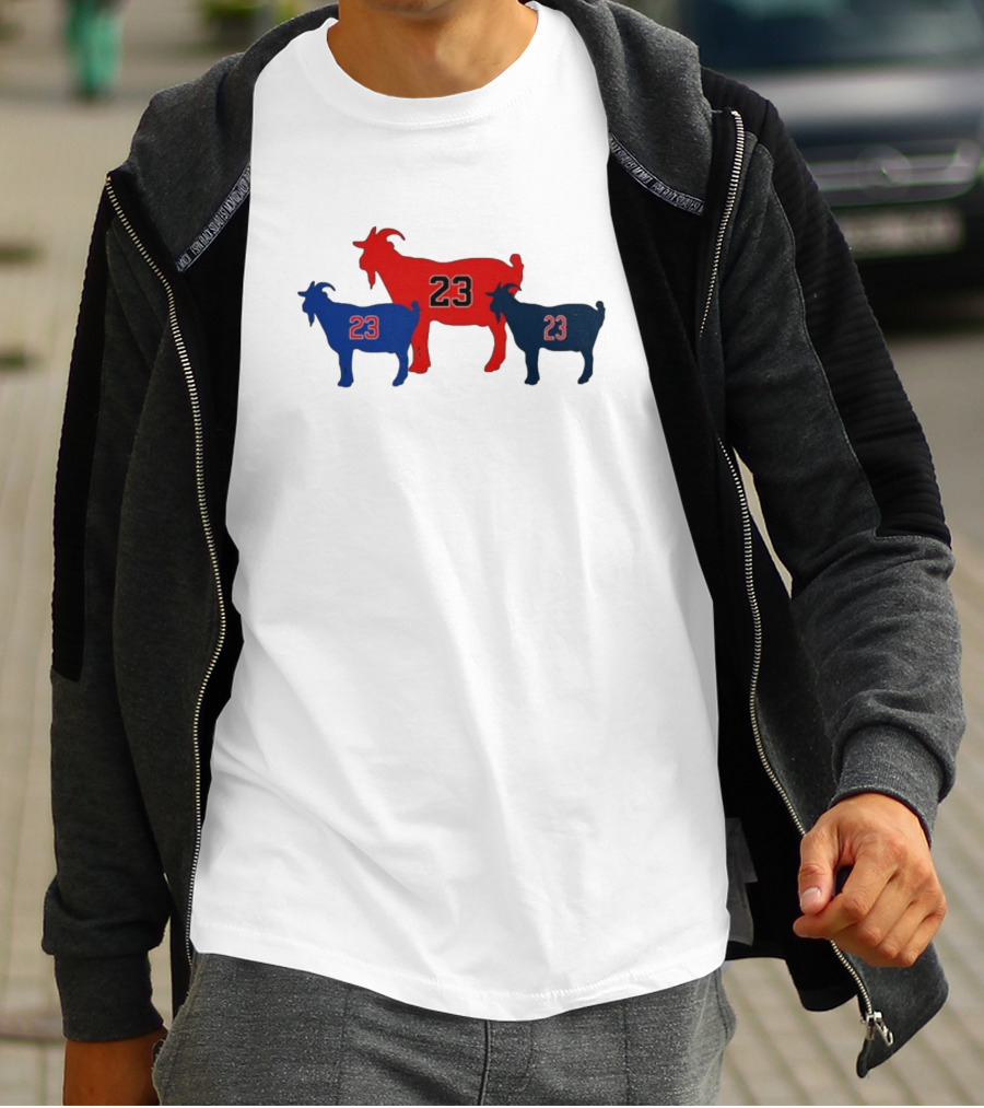 Chicagoats 23 Basketball Goat Trio T-Shirt