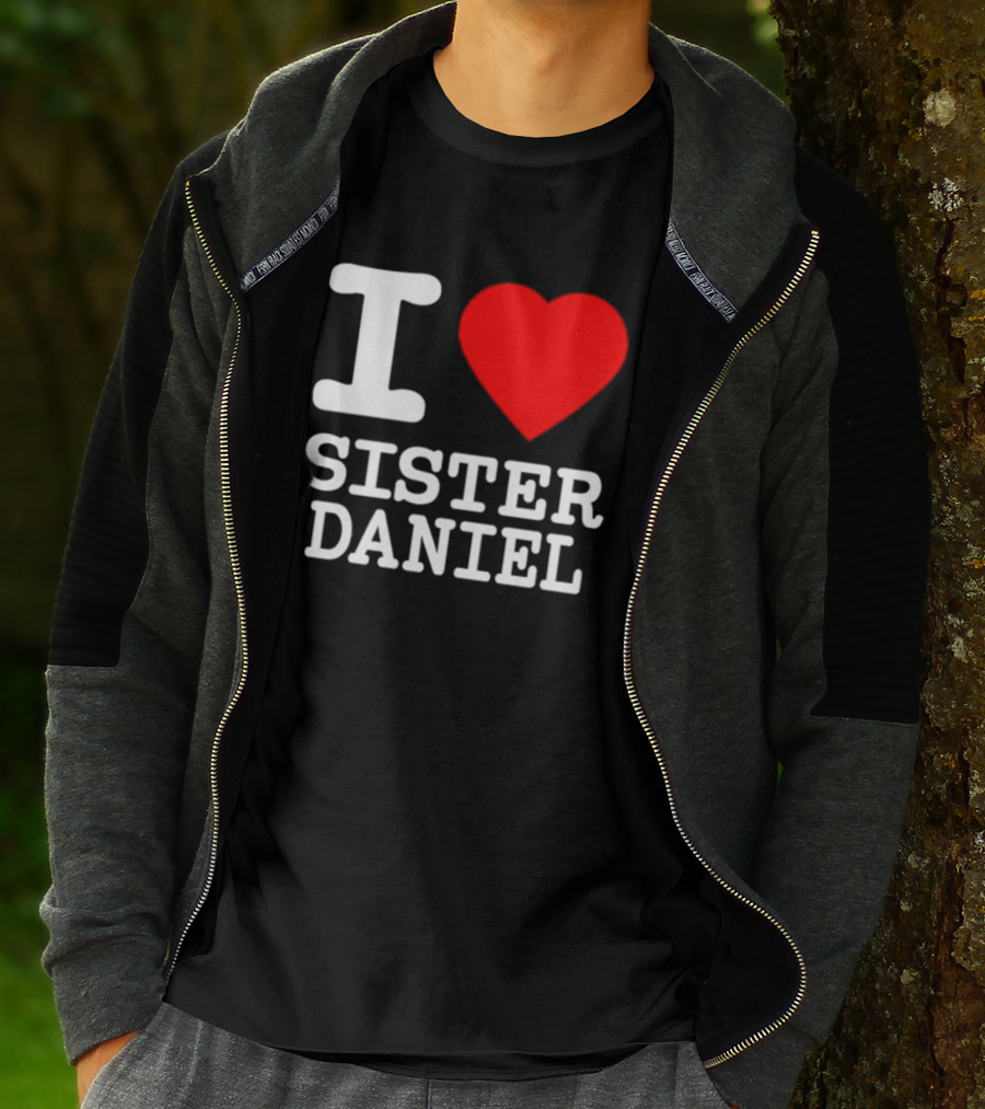 Bunnysiipper I Love Sister Daniel Red Heart T-Shirt