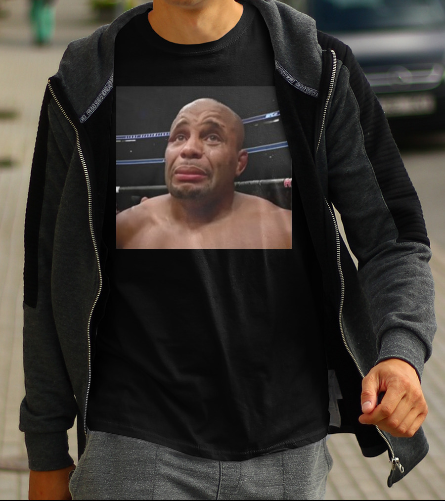 Crying DC Jon Jones Meme Reaction UFC Fight Face T-Shirt
