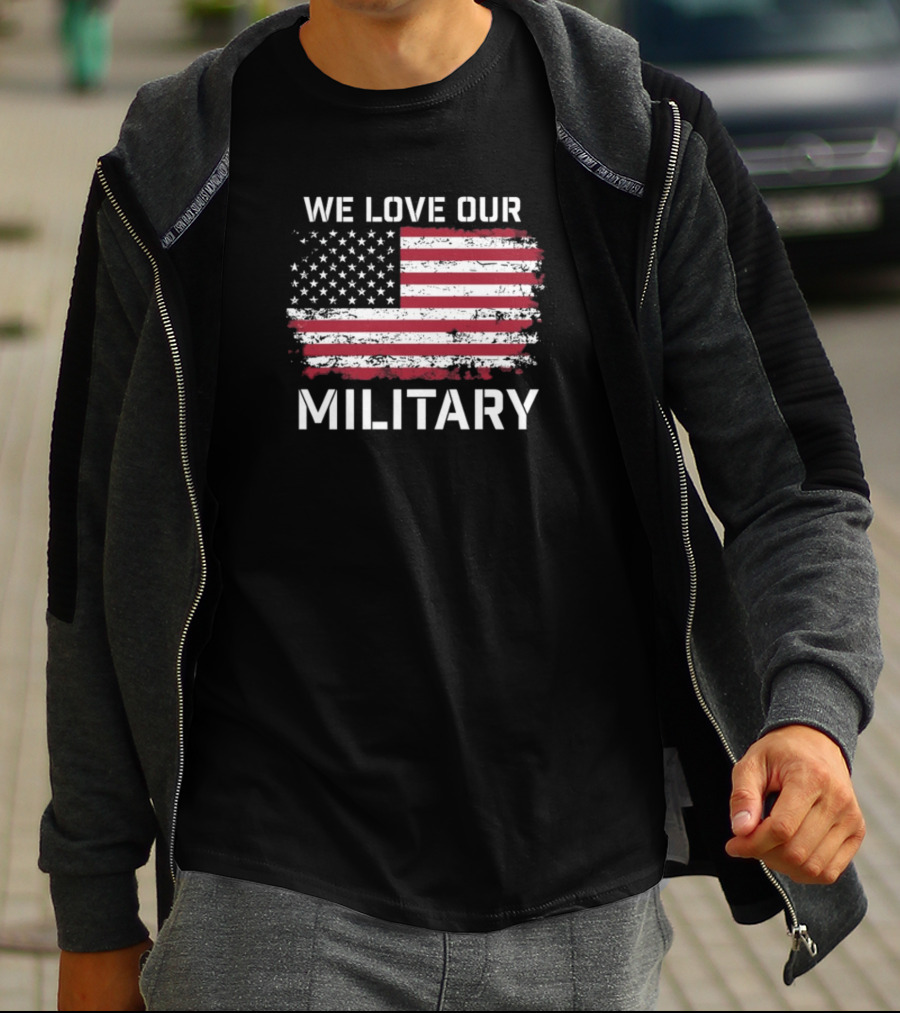 We Love Our Military American Flag Nikki Haley T-Shirt