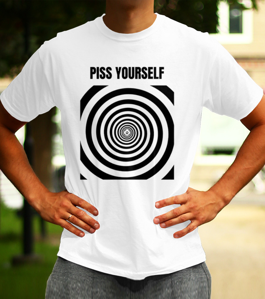 Sillyteestudio Piss Yourself Hypnotic Spiral T-Shirt