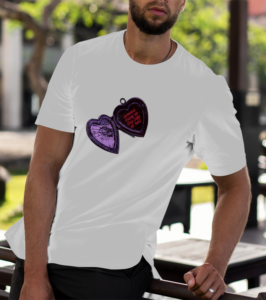 Sweetest Things On This Side Of Hell Broken Heart Pendant T-Shirt