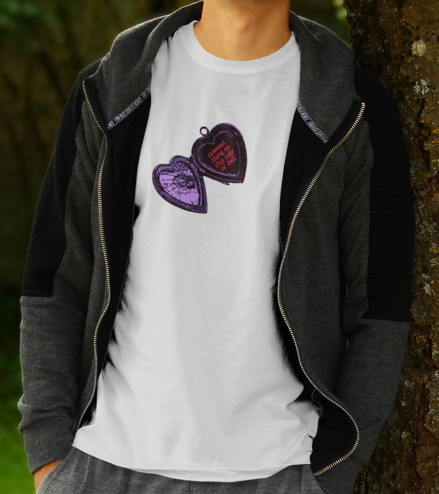 Sweetest Things On This Side Of Hell Broken Heart Pendant T-Shirt