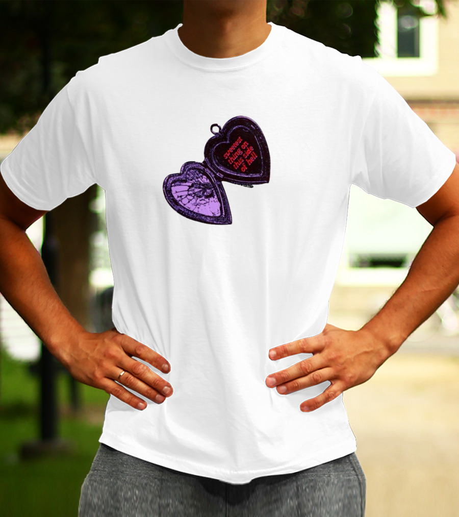 Sweetest Things On This Side Of Hell Broken Heart Pendant T-Shirt
