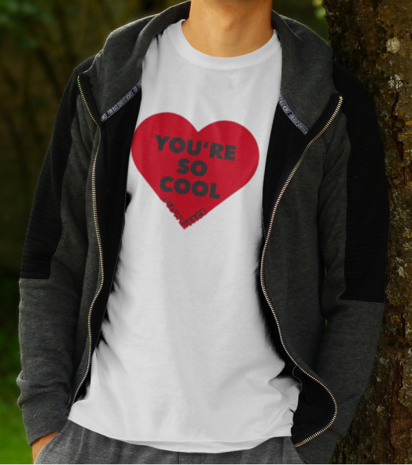 You're So Cool Flower Face Heart Design Flowerfacemusic T-Shirt
