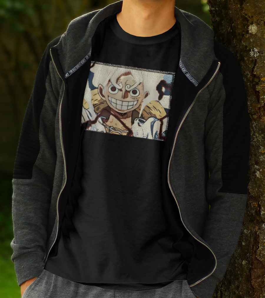 Max Holloway Gear 5 Luffy One Piece Anime Character T-Shirt