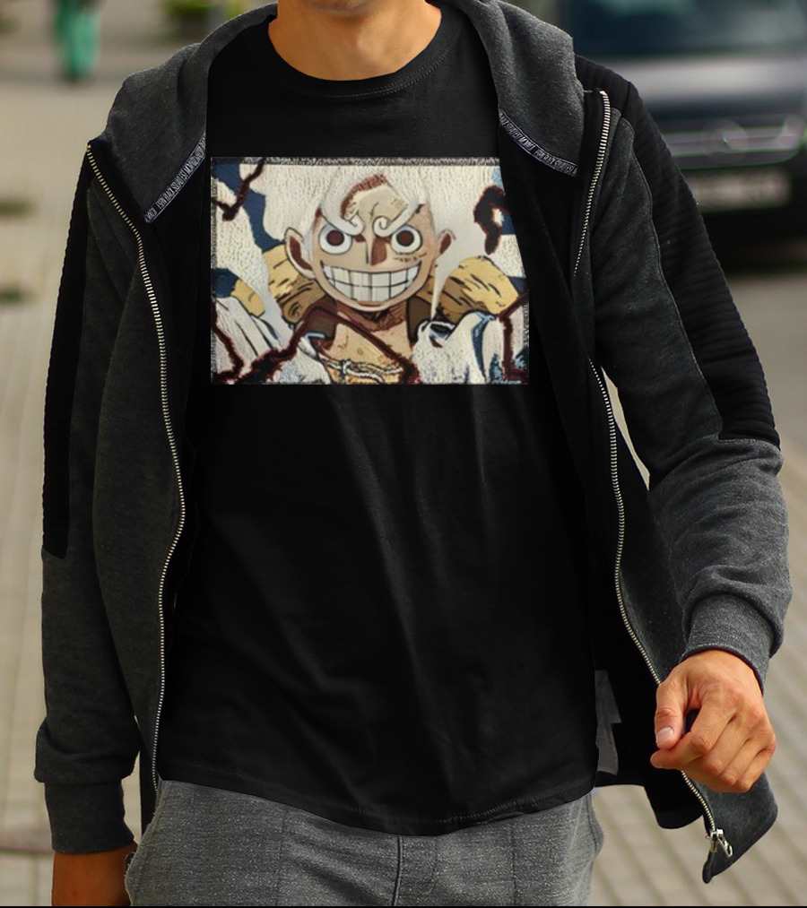 Max Holloway Gear 5 Luffy One Piece Anime Character T-Shirt