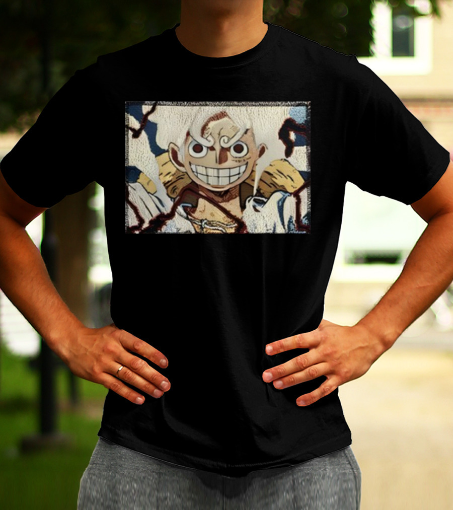 Max Holloway Gear 5 Luffy One Piece Anime Character T-Shirt