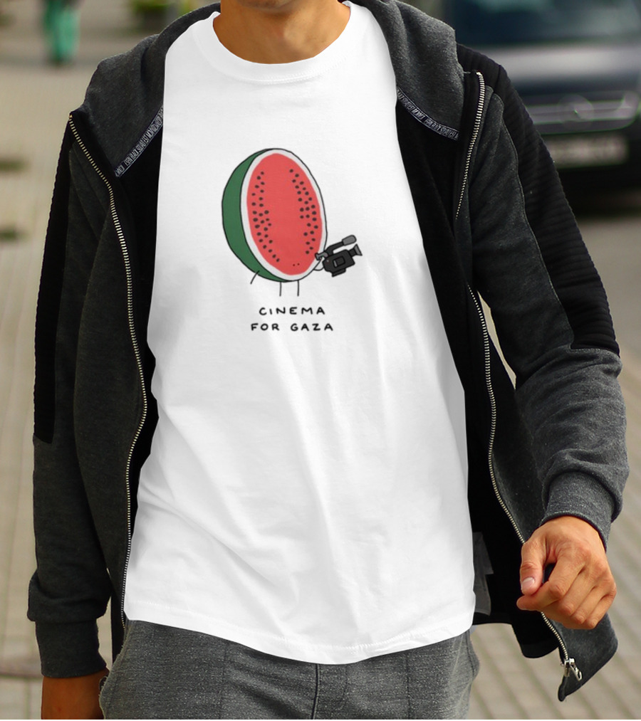 Cinema For Gaza Watermelon Holding Camera T-Shirt