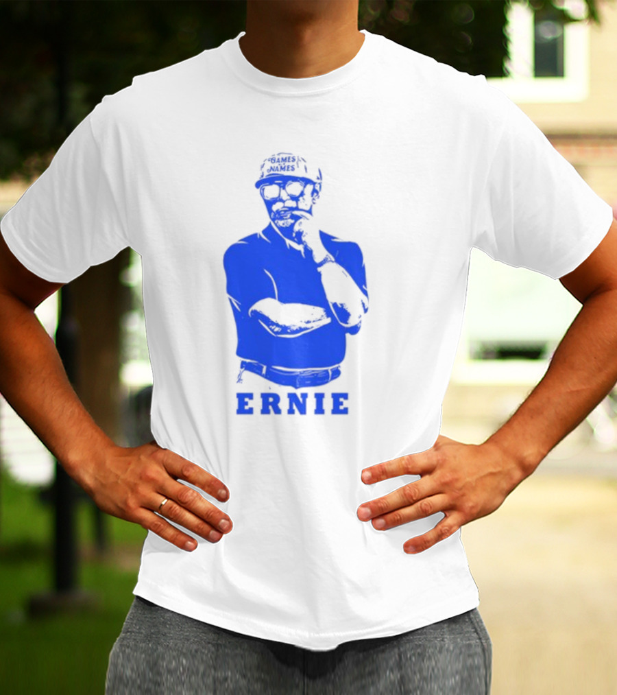 Games With Names Ernie Adams Iconic Blue T-Shirt