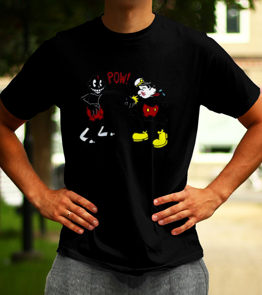 Smalldarkone Knockout POW Vintage Iconic Cartoon Punch T-Shirt