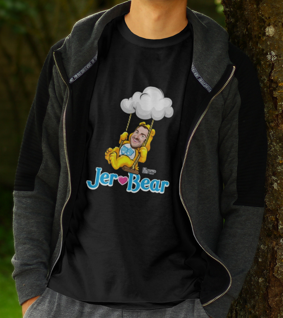 Lebatardaf Jeremy Taché Jer-Bear Swinging Under Cloud Face T-Shirt