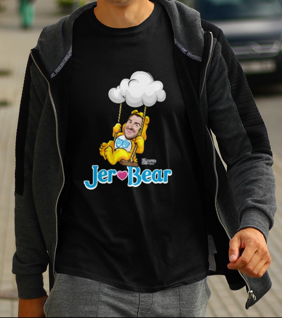 Lebatardaf Jeremy Taché Jer-Bear Swinging Under Cloud Face T-Shirt