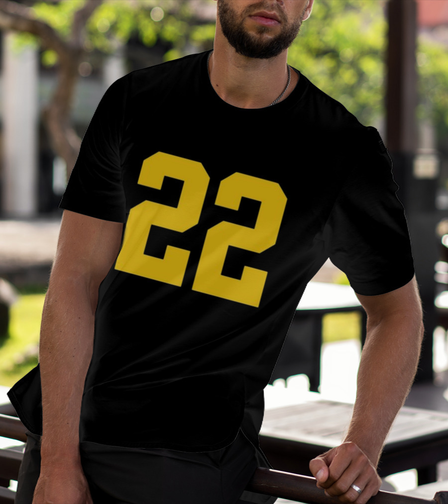 Iowa Her 22 Number Yellow T-Shirt