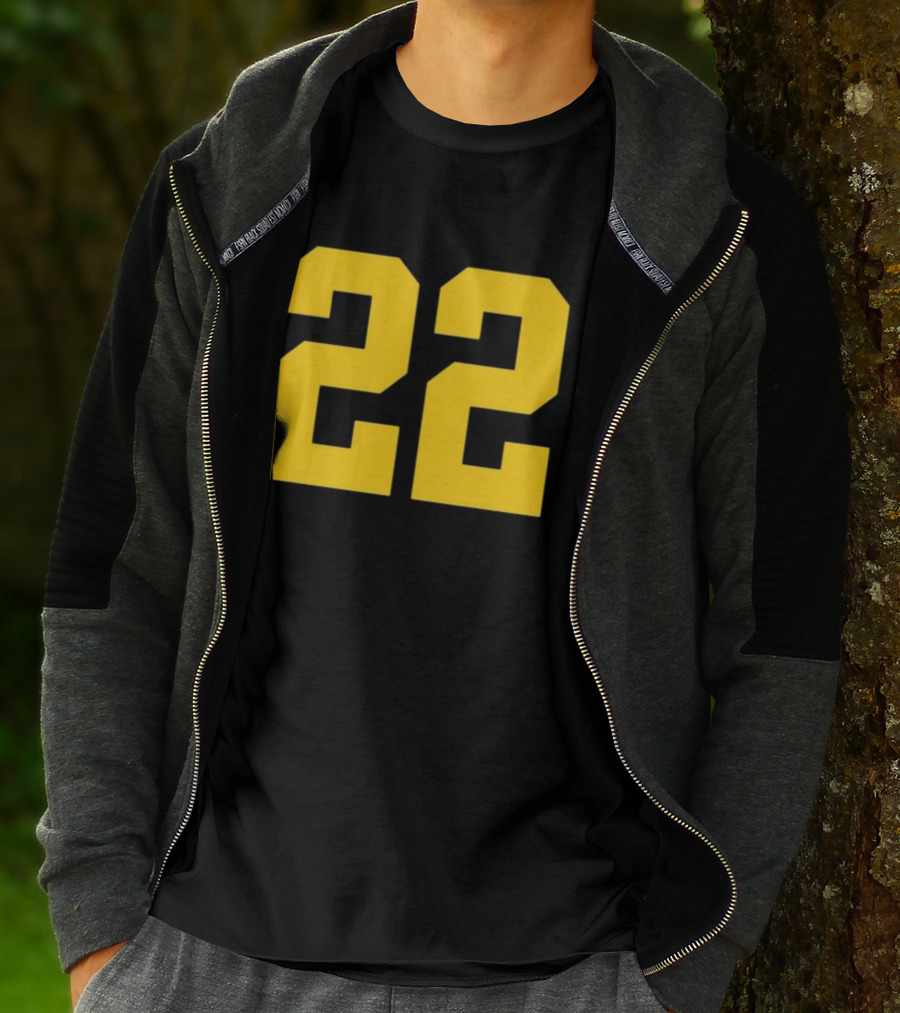 Iowa Her 22 Number Yellow T-Shirt