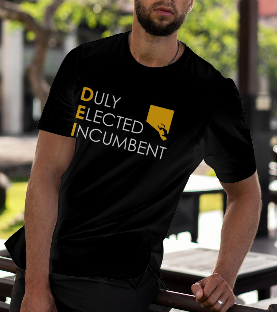 Duly Elected Incumbent DEI Justice Horn T-Shirt