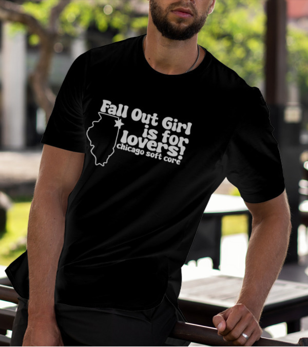 Fall Out Girl Is For Lovers Chicago Soft Core Illinois Outline Star T-Shirt
