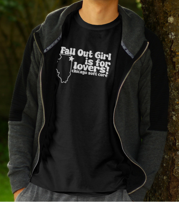 Fall Out Girl Is For Lovers Chicago Soft Core Illinois Outline Star T-Shirt