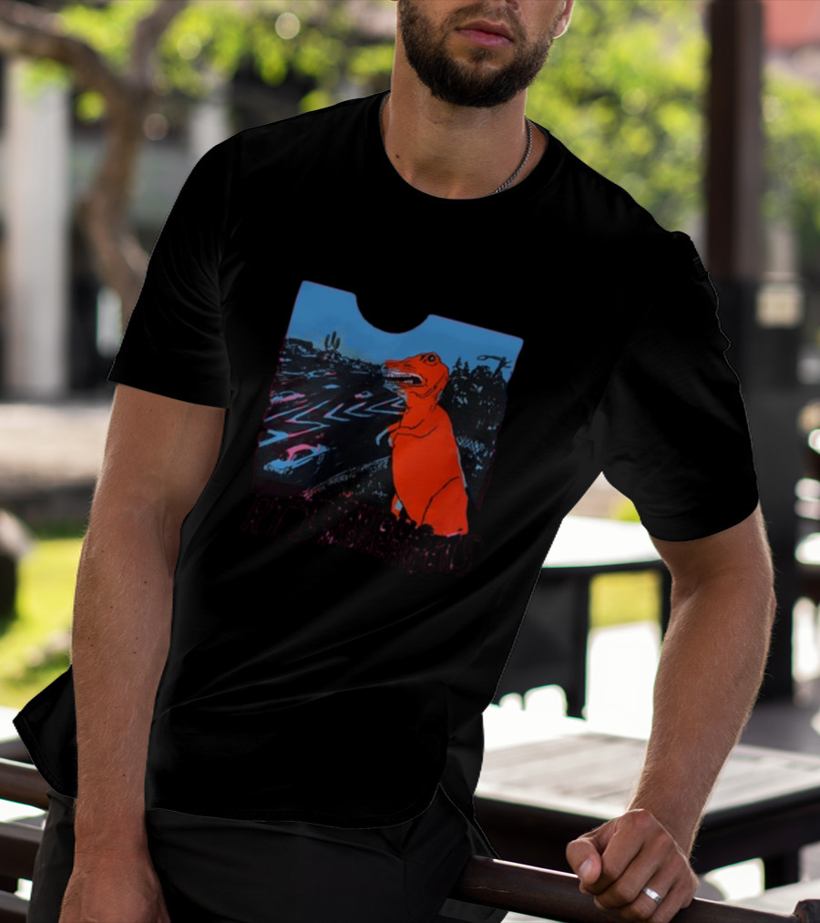 RT 1 Saugus Massachusetts Dinosaur Route Scene T-Shirt