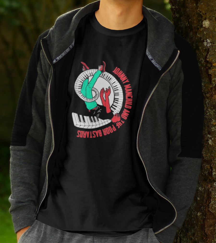 Johnny Manchild And The Poor Bastards Spiral Keyboard T-Shirt