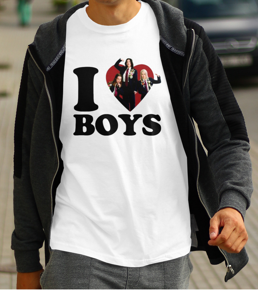 I Love Boys Mustardyardpress Boygenius Heart Trio T-Shirt