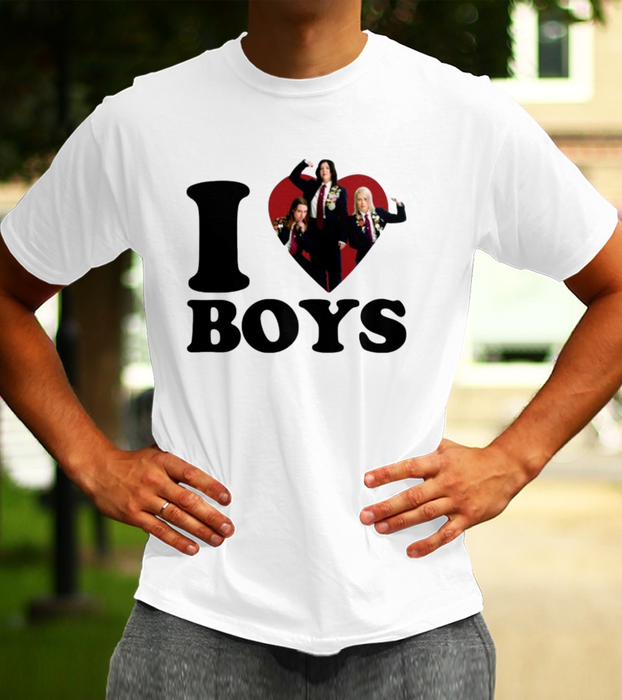 I Love Boys Mustardyardpress Boygenius Heart Trio T-Shirt