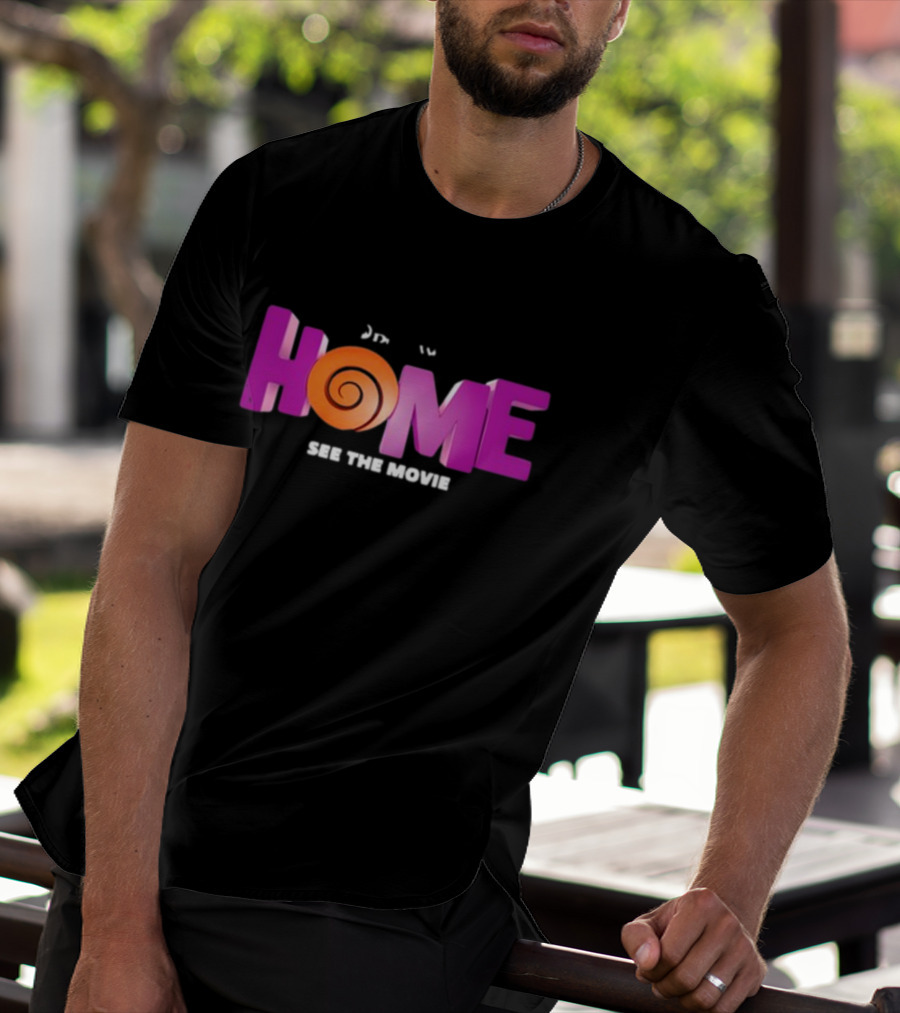 DreamWorks Home See The Movie Logo With Spiral T-Shirt
