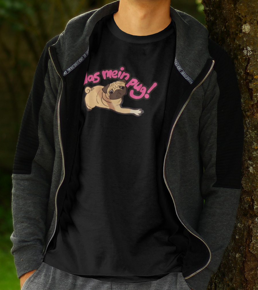 Das Mein Pug Dog Playful Illustration T-Shirt