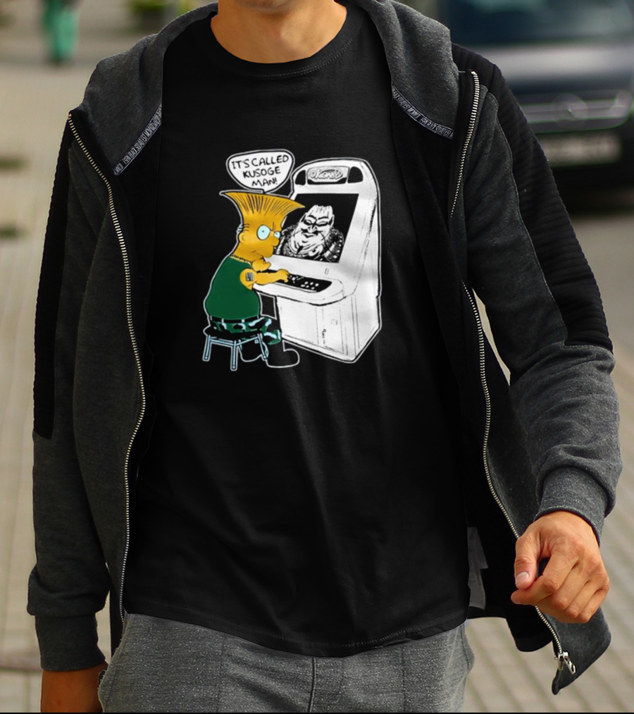 Simption Arcade Gamer It's Called Kusoge Man T-Shirt