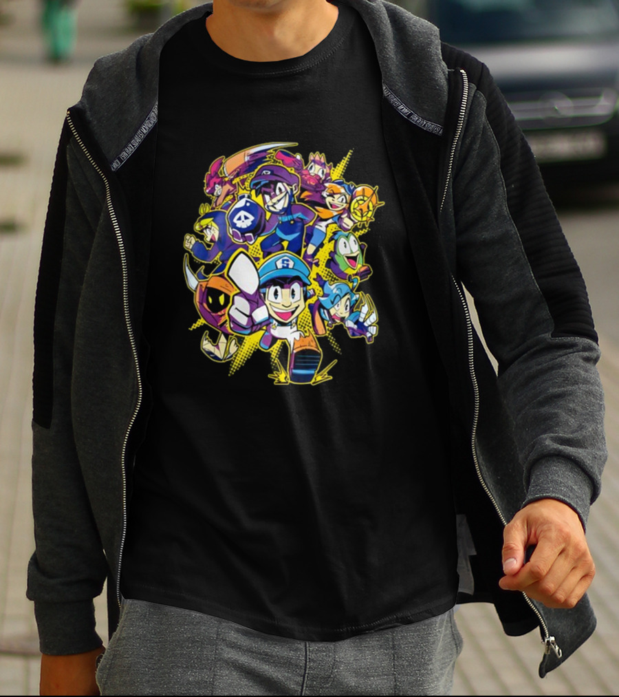 SMG4 All Stars Character Ensemble Gaming Collage T-Shirt