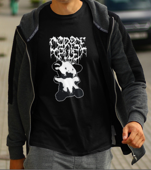Corpse Pile Sweetie Cow Dripping Gothic T-Shirt