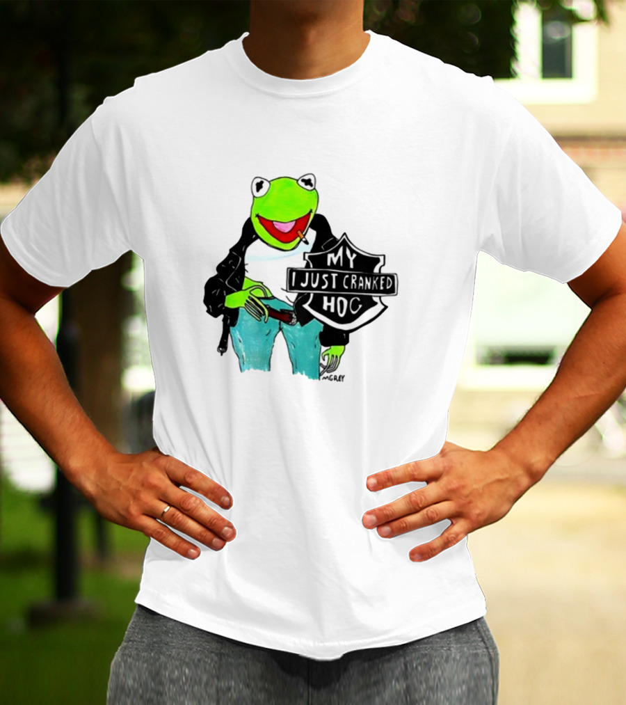 Matt Gray My I Just Cranked Hog Kermit Biker T-Shirt