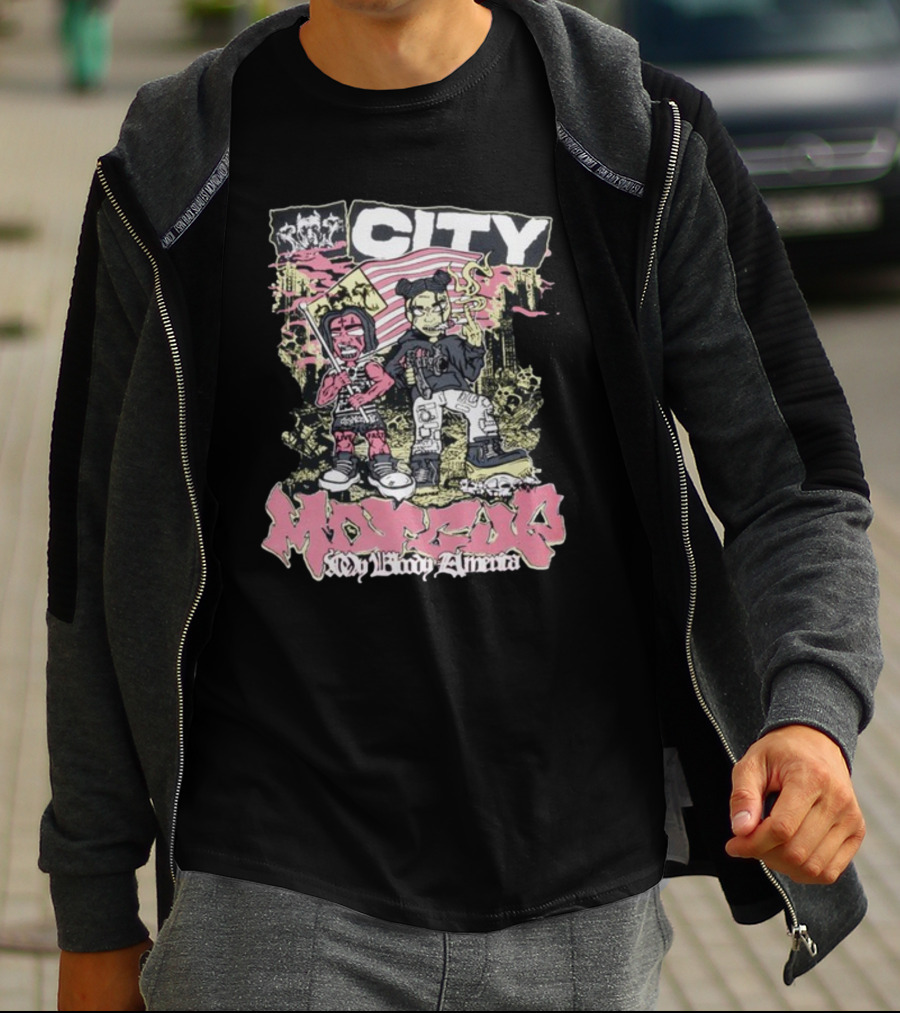 My Bloody America City MORADO T-Shirt