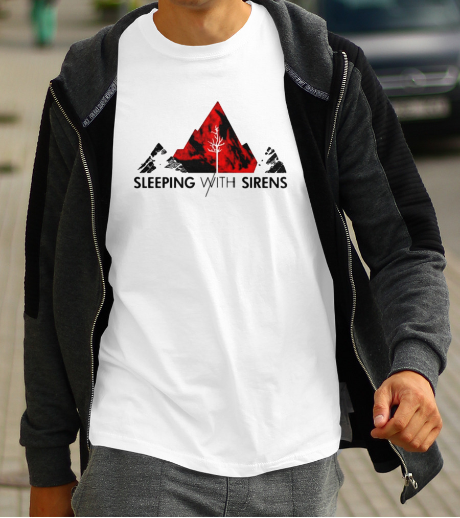 Sleeping With Sirens Red Mountain Tree T-Shirt
