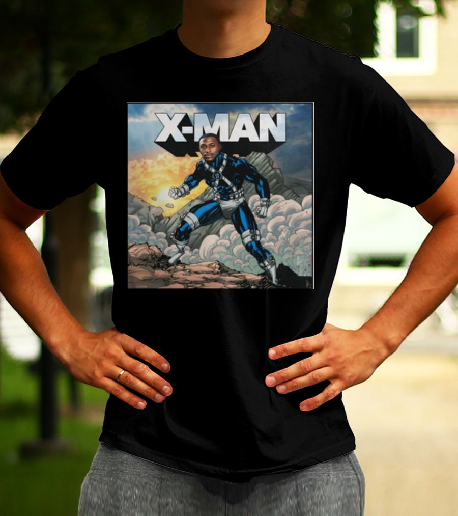 X-Man Carolina Panthers Xavier Legette Comic T-Shirt