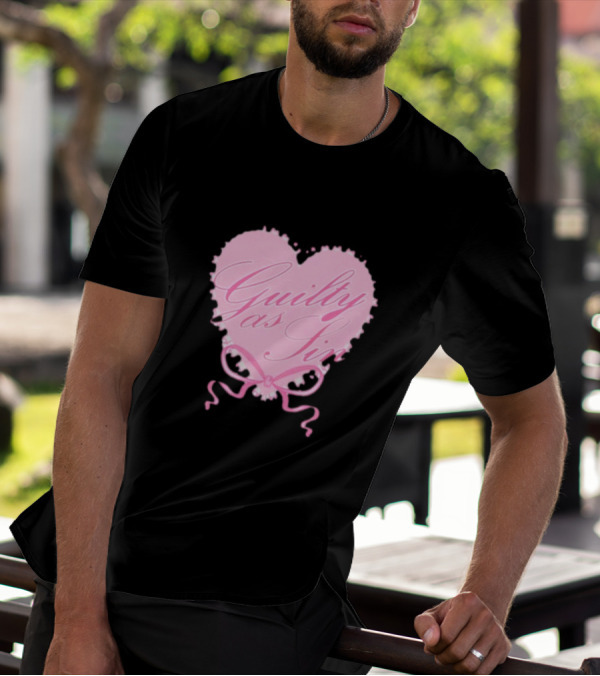 Guilty As Sin Pink Heart T-Shirt