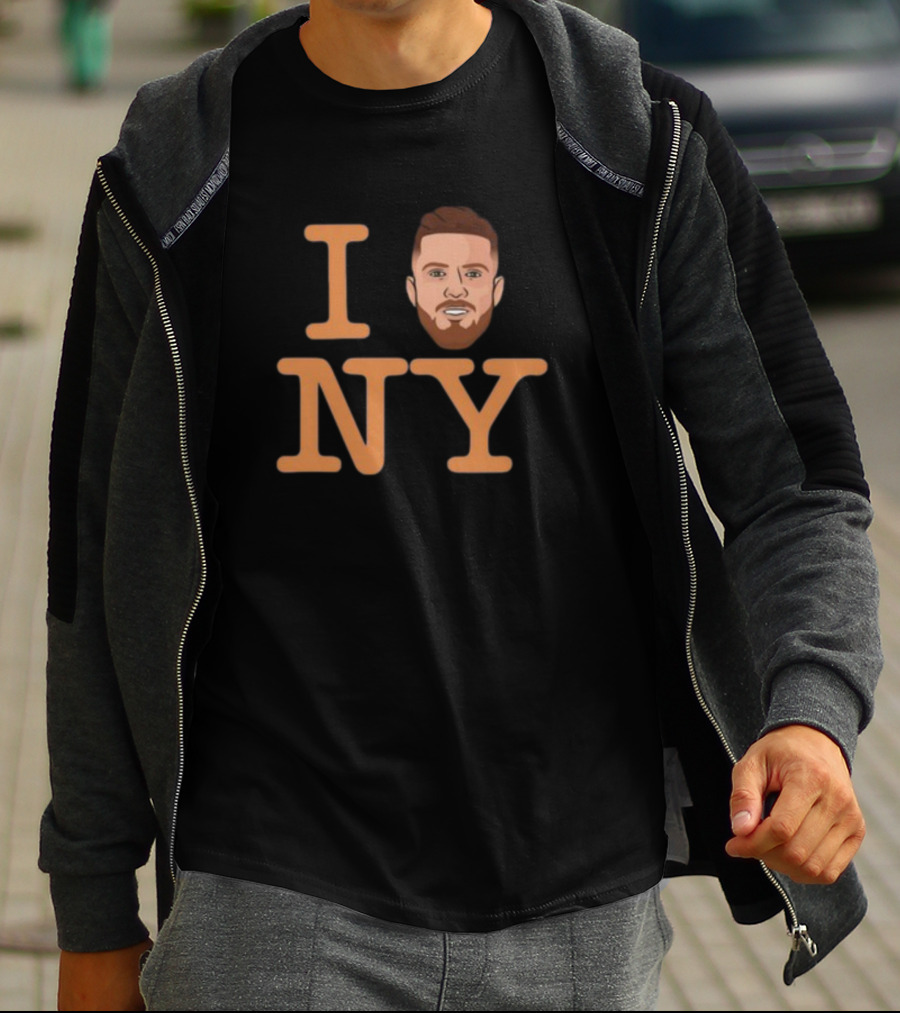 I Heart New York With Cartoon Face T-Shirt