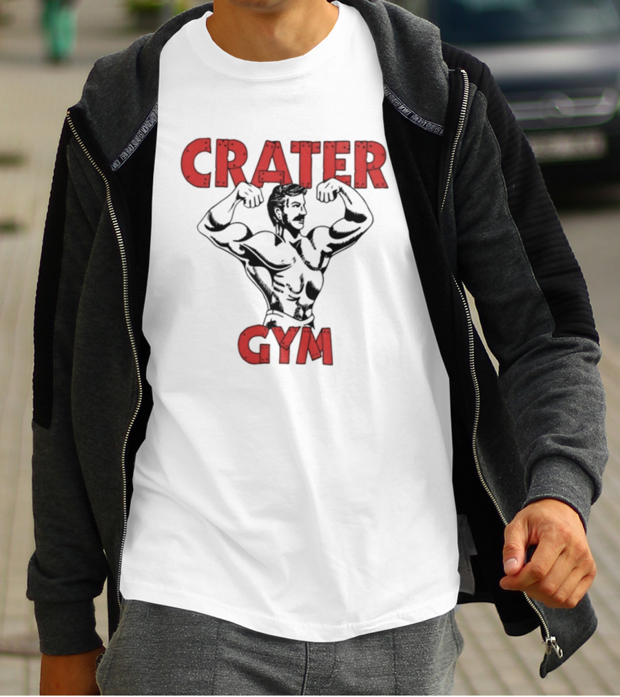 A24films Crater Gym Staff Bodybuilder Flexing T-Shirt