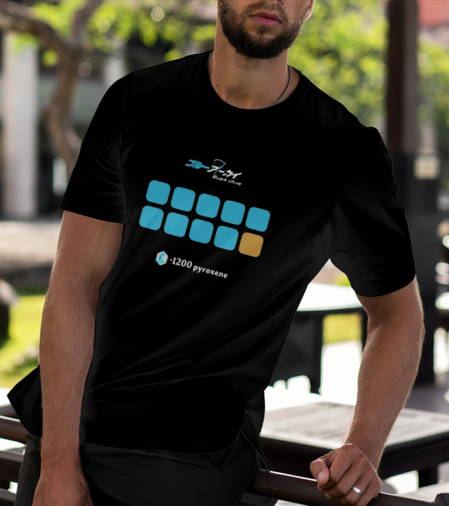 Blue Archive -1200 Pyroxene Iconic Grid T-Shirt