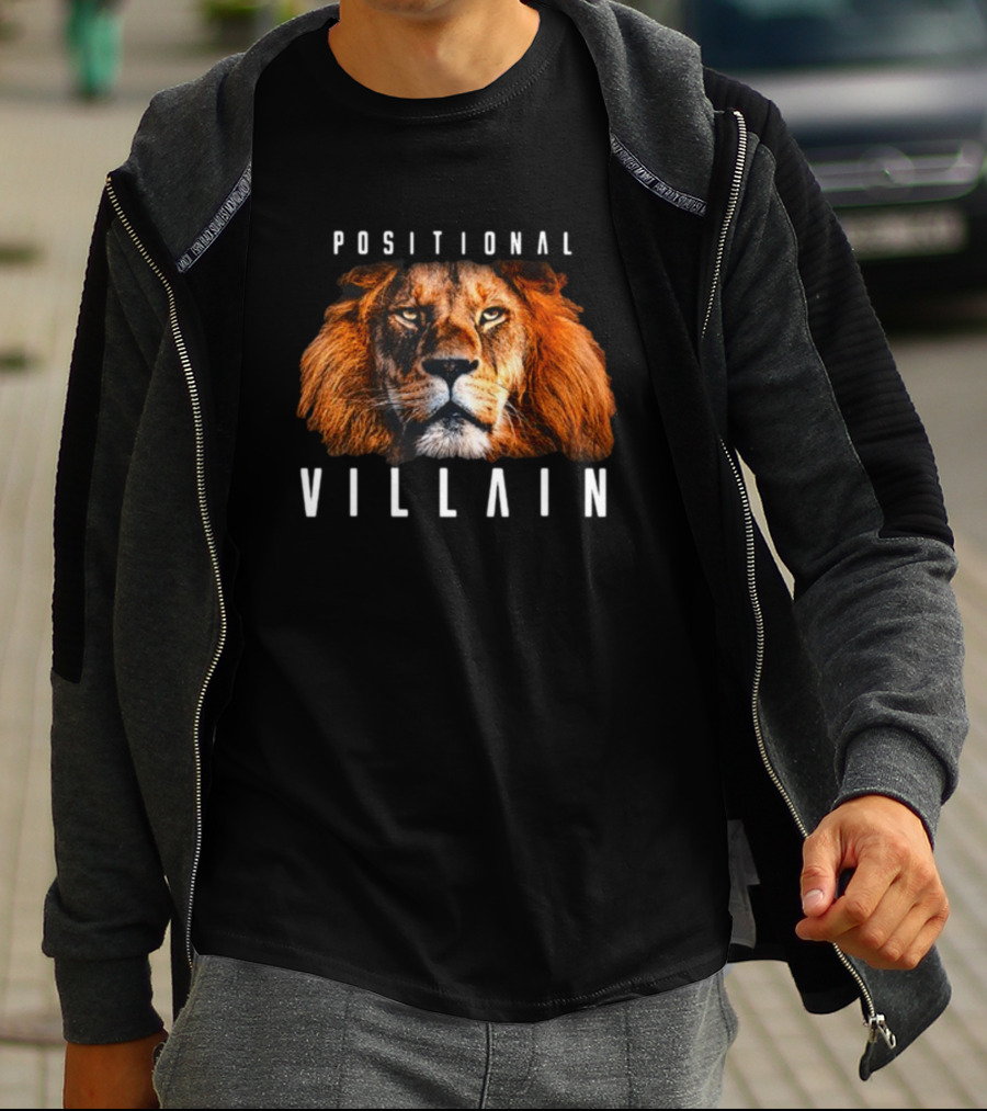 Positional Villain Lion Fierce Face T-Shirt
