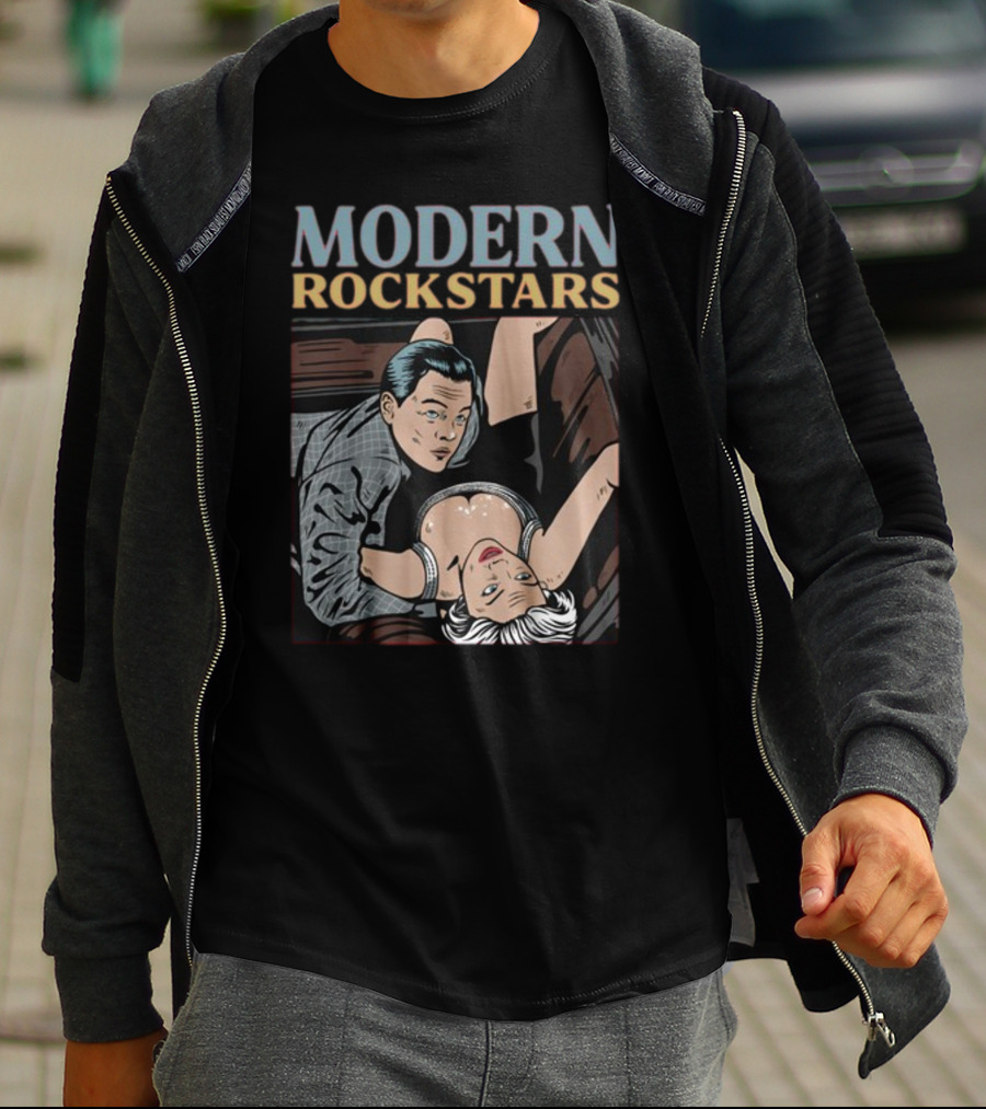 Modern Rockstars Wall Street Scandal Pop Art Aesthetic T-Shirt