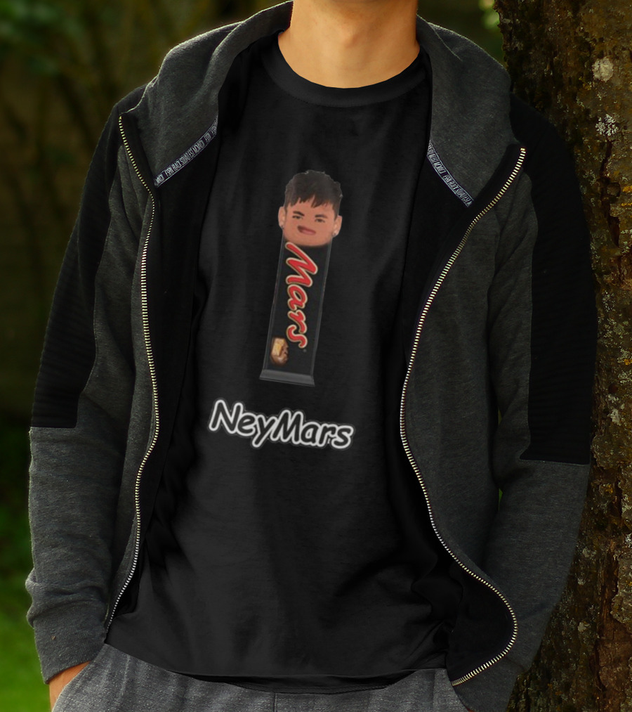 NeyMars Mars Candy Wrapper Neymar Head Edgy T-Shirt