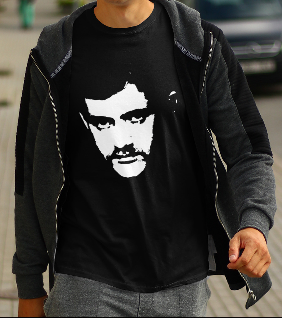 Patrick Cowley Black And White Face T-Shirt
