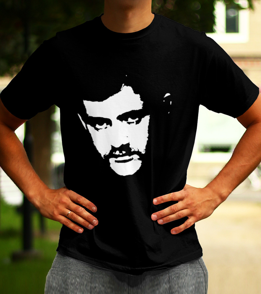Patrick Cowley Black And White Face T-Shirt