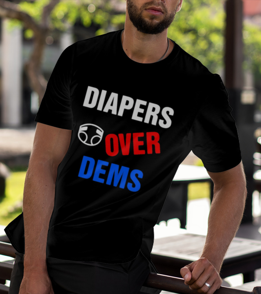 DIAPERS Icon OVER DEMS Political T-Shirt