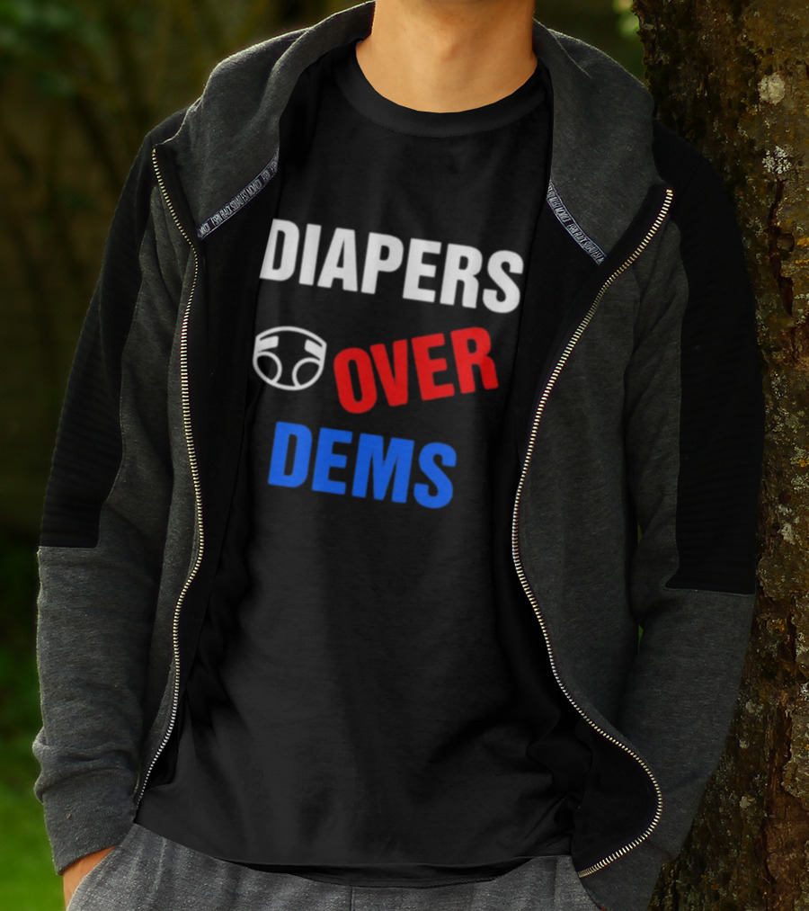 DIAPERS Icon OVER DEMS Political T-Shirt