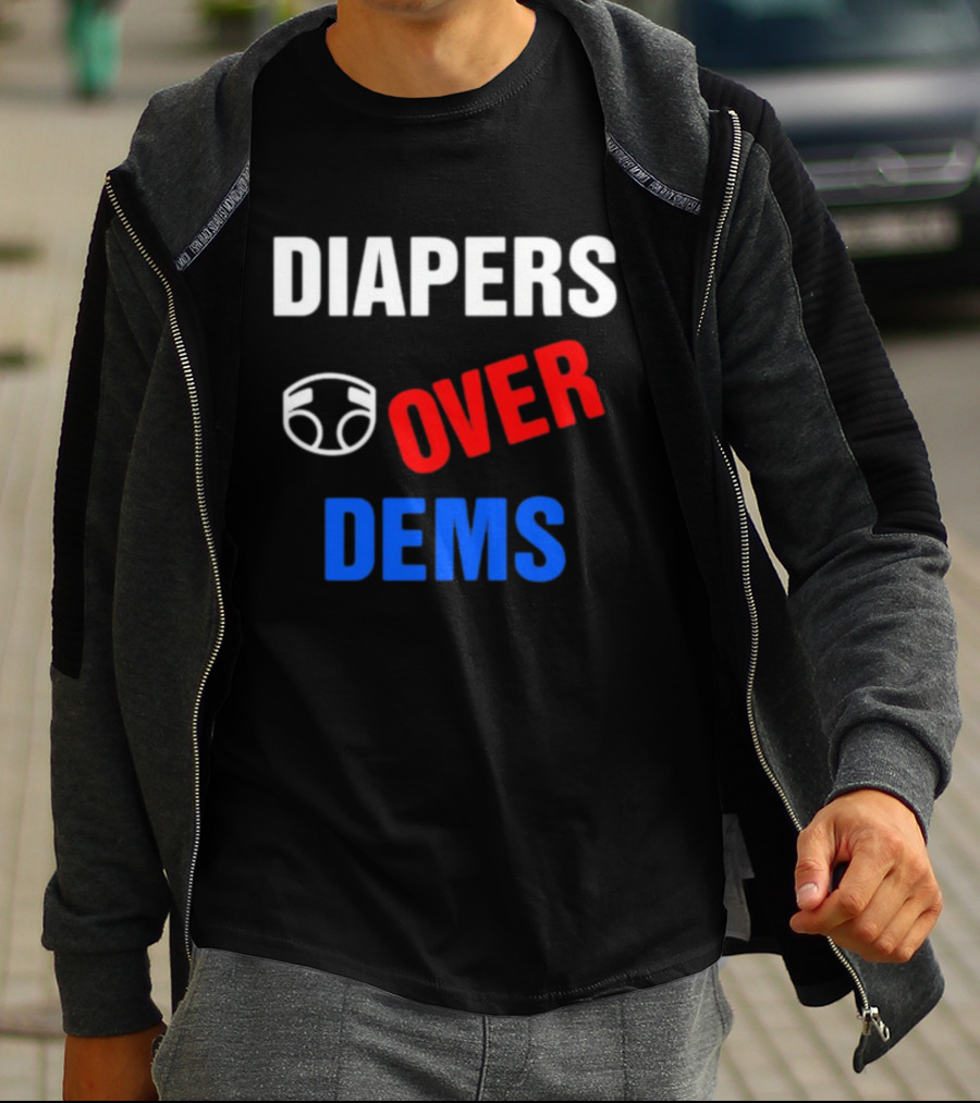 DIAPERS Icon OVER DEMS Political T-Shirt