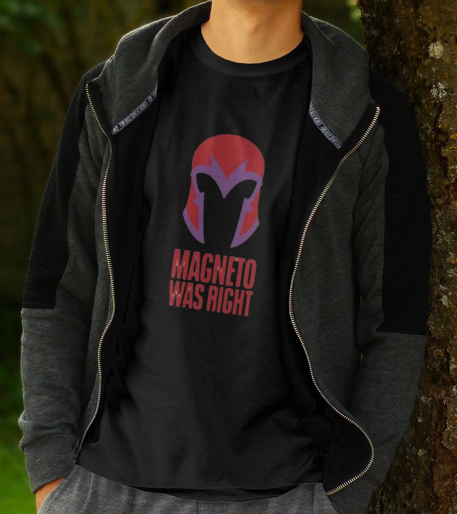 Magneto Was Right Beau Demayo Helmet T-Shirt