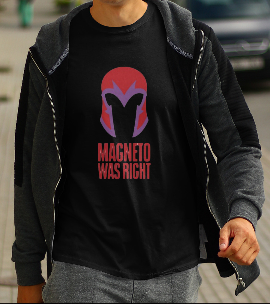 Magneto Was Right Beau Demayo Helmet T-Shirt
