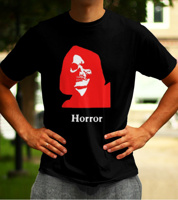 Lunchmeat Vhs Horror Reaper Marshall Julius Skull In Red Hood T-Shirt